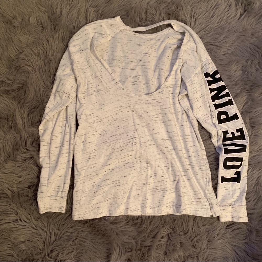 Pink Campus Tee with cutout back